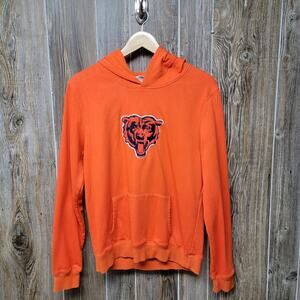 Chicago Bears Victorias Secret Hoodie Womens Large Pullover Orange Embroidered